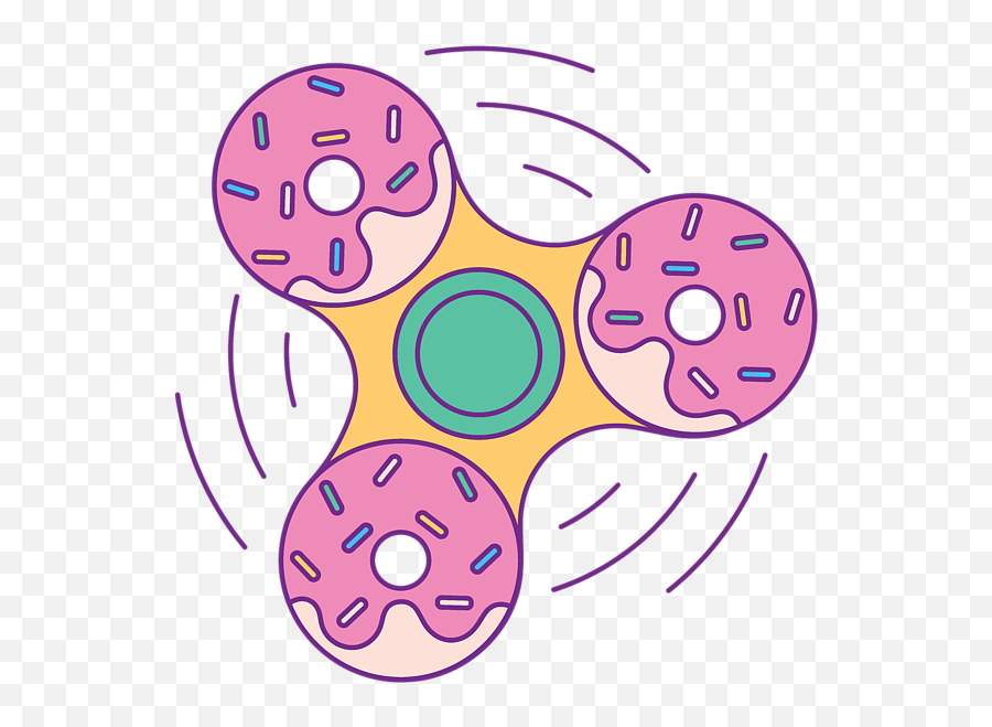 Donut Fidget Spinner Throw Pillow For - Cool Fidget Spinner Clipart Emoji,Fidget Spinner Pc Emoticon