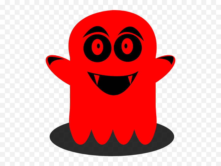 Red Ghost Emoji,Draw Emoji Ghost