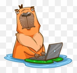 Mr Capybarau201d Stickers Set For Telegram Emoji,Capybara Emoticon