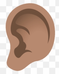 Ear Joypixels Sticker - Ear Joypixels Hearing Discover Emoji,Im All Ears Emojis