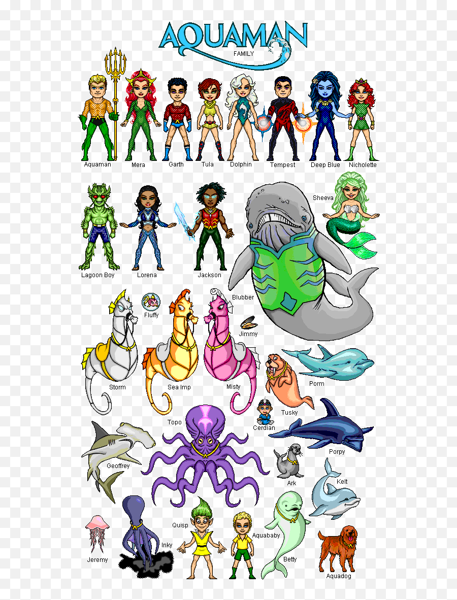 Aquaman Family Dc Comics Artwork Comic Book Heroes Dc Emoji,Kid Emotion Dc Comics