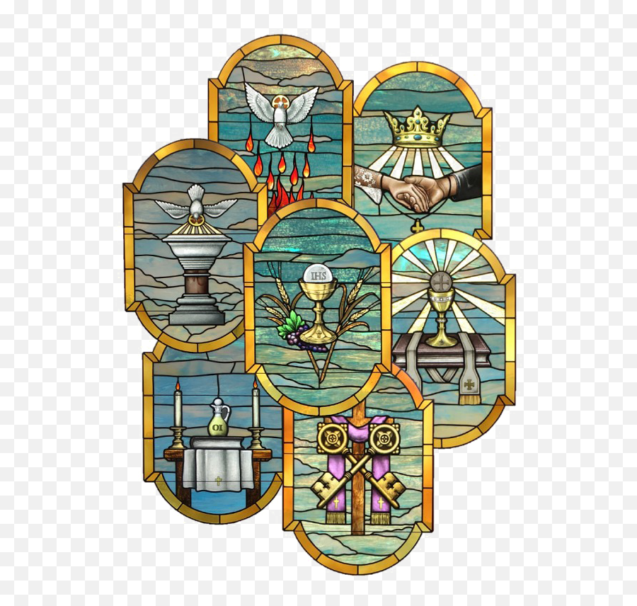 Catholic Stained Glass Window Png Image Png Arts Emoji,Fused Glass Emoji
