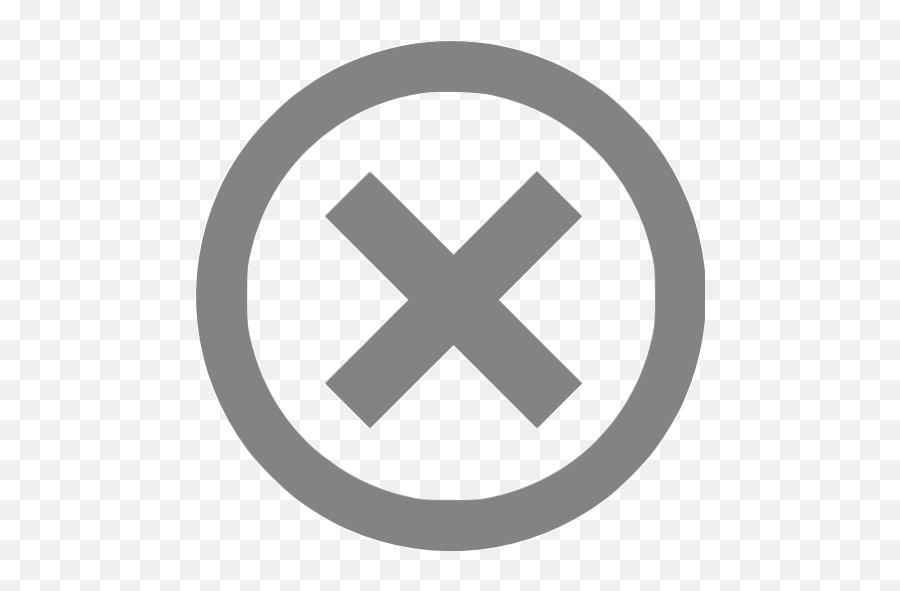Gray X Mark 4 Icon - Free Gray X Mark Icons Emoji,Dissaproval Emoticon