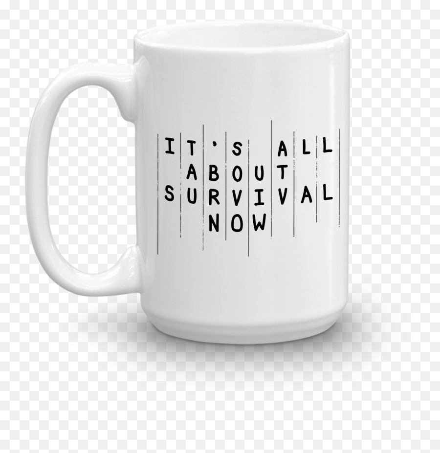 The Walking Dead Rick Season 5 Survival Quote White Mug Emoji,Shrug Emoticon Galaxy S5