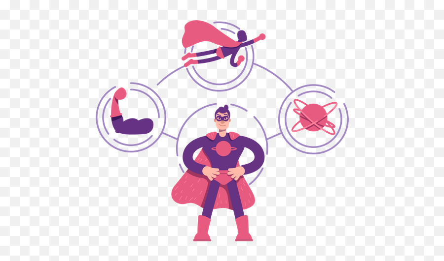 Best Premium Hero Archetype Illustration Download In Png Emoji,Super Hero Emoji