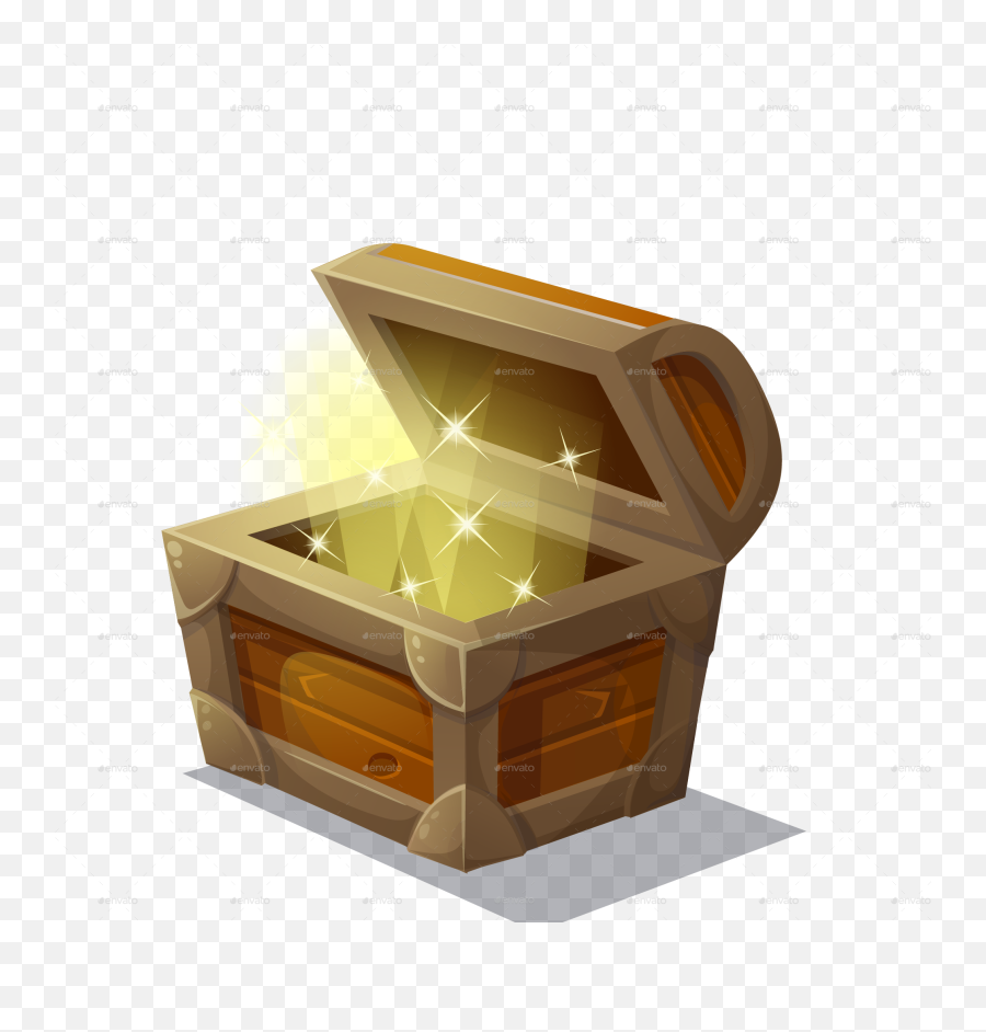 Set Of Wooden Chests Coins Crystal By Nearbirds Graphicriver Emoji,Treasure Box Emoji