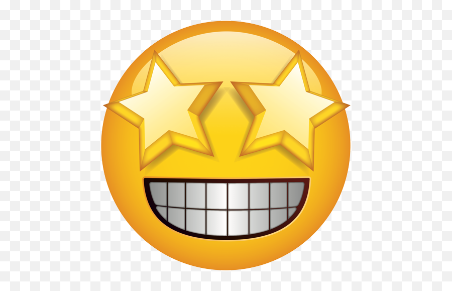 Official Brand - Smile Emoji With Missing Tooth,Starry Eyes Emoji
