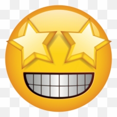 Official Brand - Smile Emoji With Missing Tooth,Starry Eyes Emoji