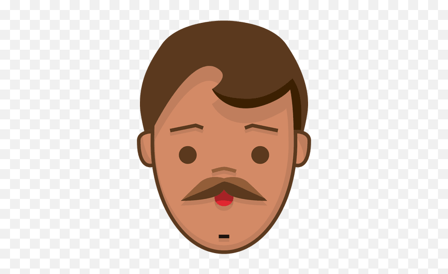 Hushed Face Mustache Man Emoji,Hushed Face Emoji