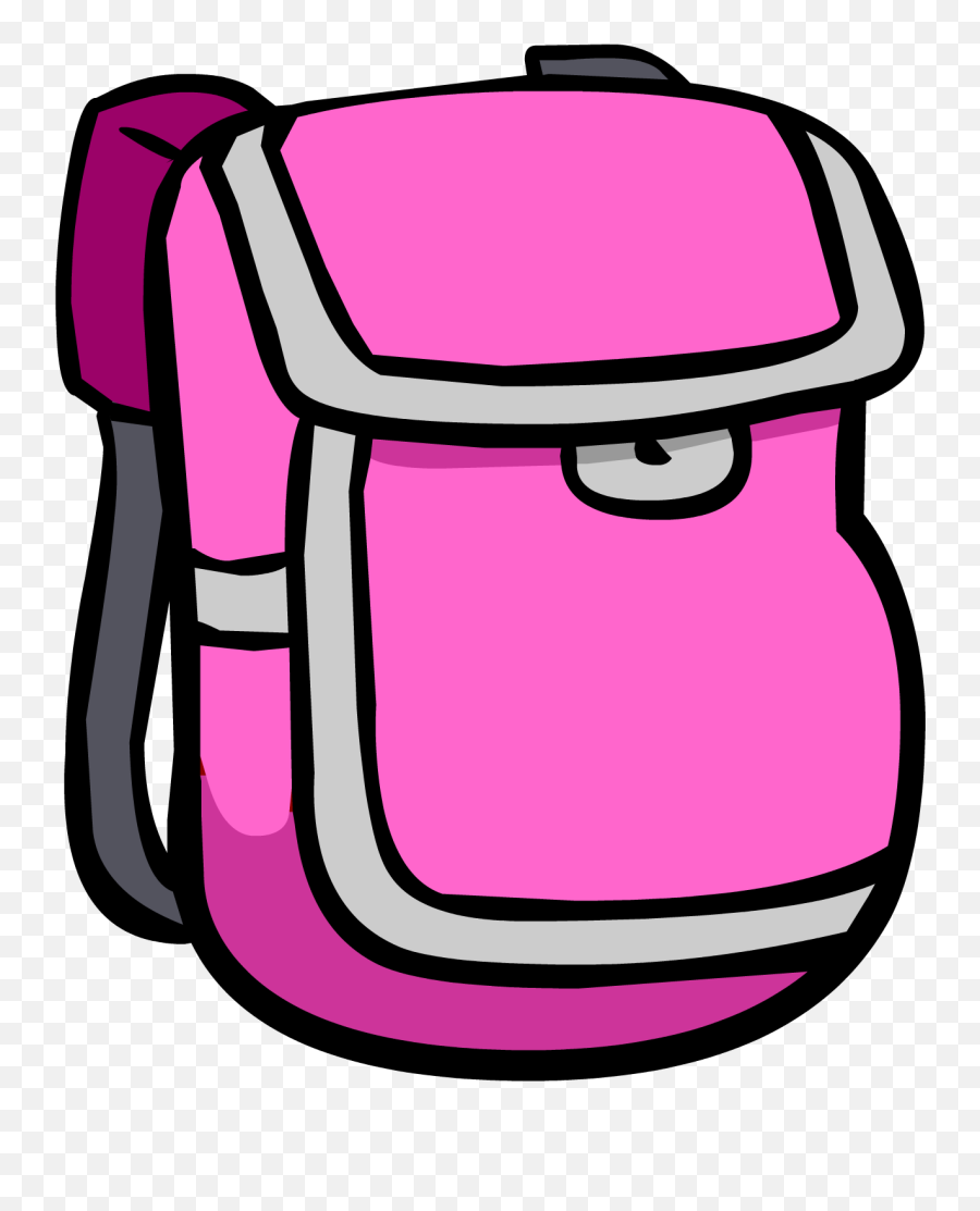 Book Bag Clipart Free Image Backpack Clipart Pink Backpack - Transparent Background Backpack Clipart Emoji,Emoji Backpack