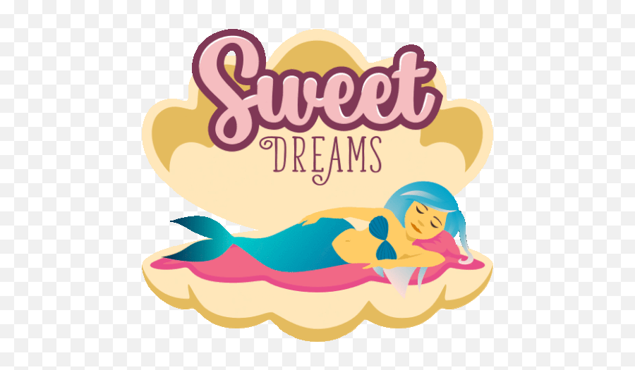 Sweet Dreams Mermaid Life Gif - Happy Emoji,Sweet Dream Emoji