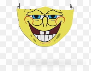 Spongebob Face Covering - Custom Printed Face Coverings Spongebob Badge Emoji,Spongebob Emojis