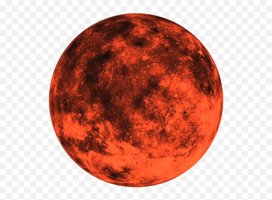 Moon Fullmoon Red Orange Effects - Blood Moon No Background Emoji,Blood Moon Emoji