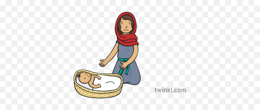 Baby Moses - Baby Moses Cartoon Png Emoji,Moses Emoji