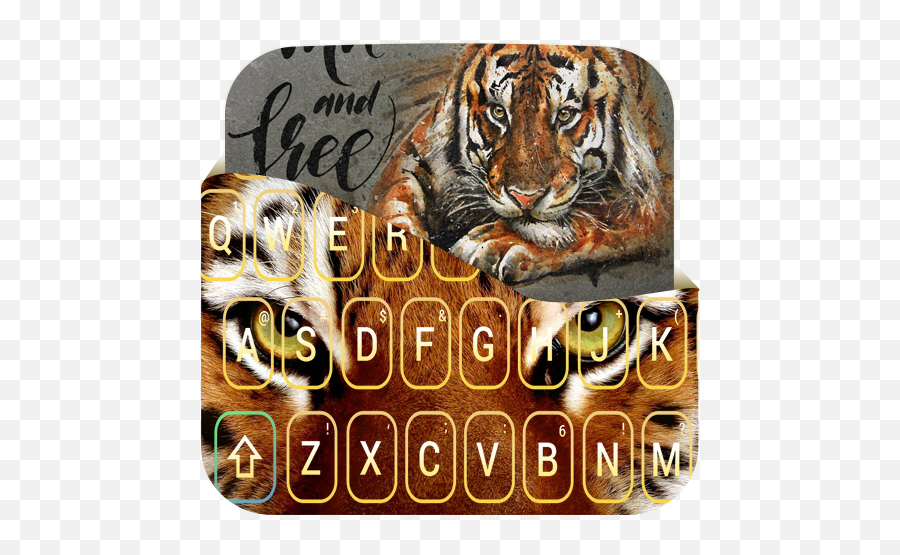 Grassland Wild Tiger Keyboard Pro - Izinhlelo Zokusebenza Ku Wild And Free Tiger Emoji,Tiger Emoji