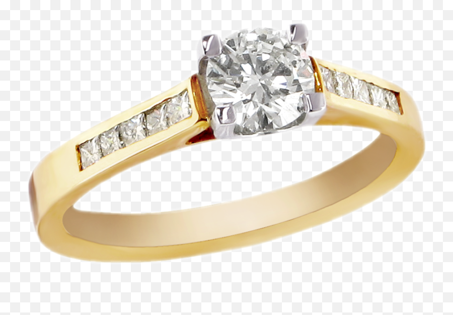Ring Girly Beautiful Jewelry Sticker - Gold Engagement Ring Transparent Background Emoji,Bride And Ring Emoji