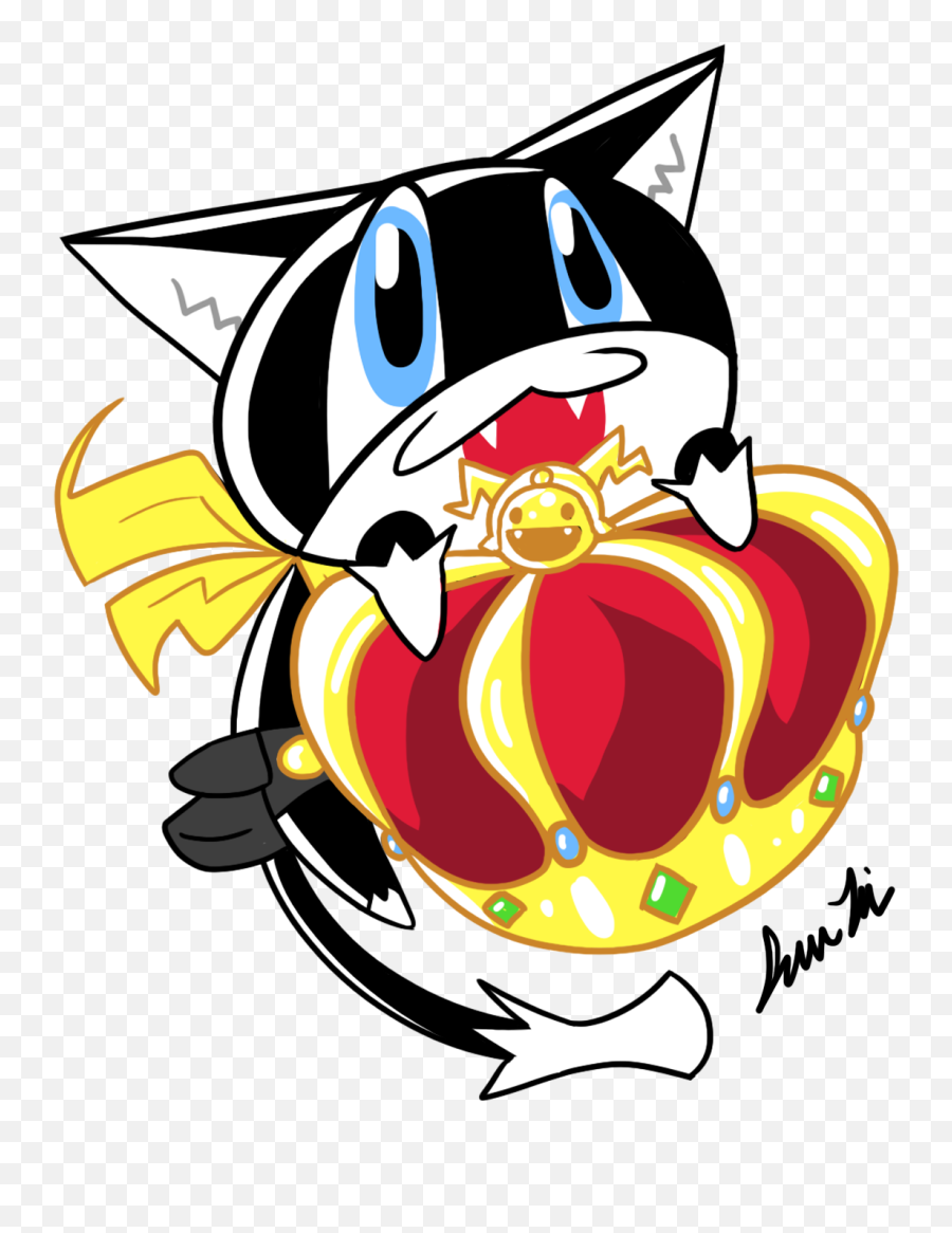 Persona 5 Morgana 2u0027u0027 Sticker Sold By Jenn Liu0027s Legacy On - Happy Emoji,Morgana Persona 5 Emoticon