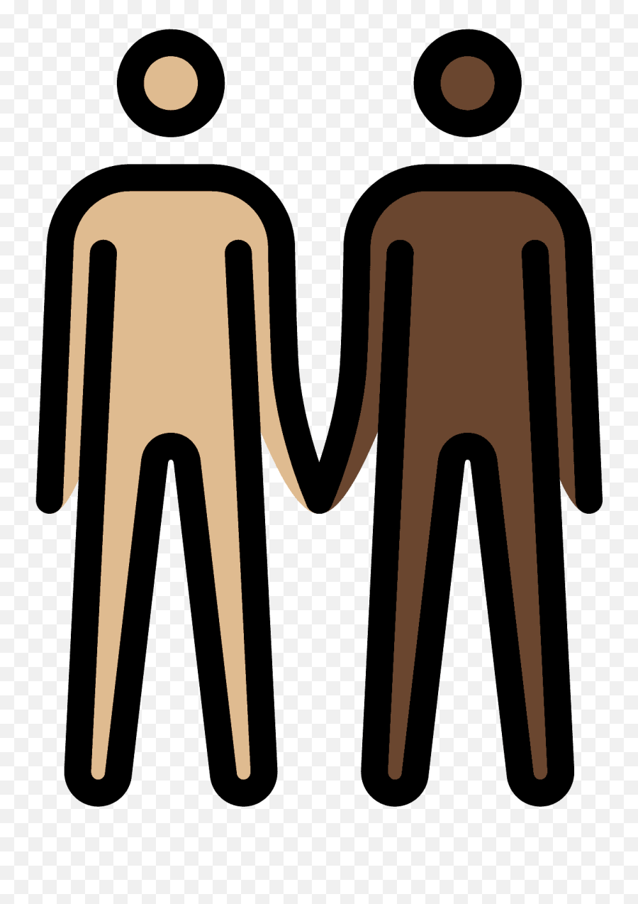 Men Holding Hands Emoji Clipart Free Download Transparent - Human Skin Color,Emoji Skin Tone Android