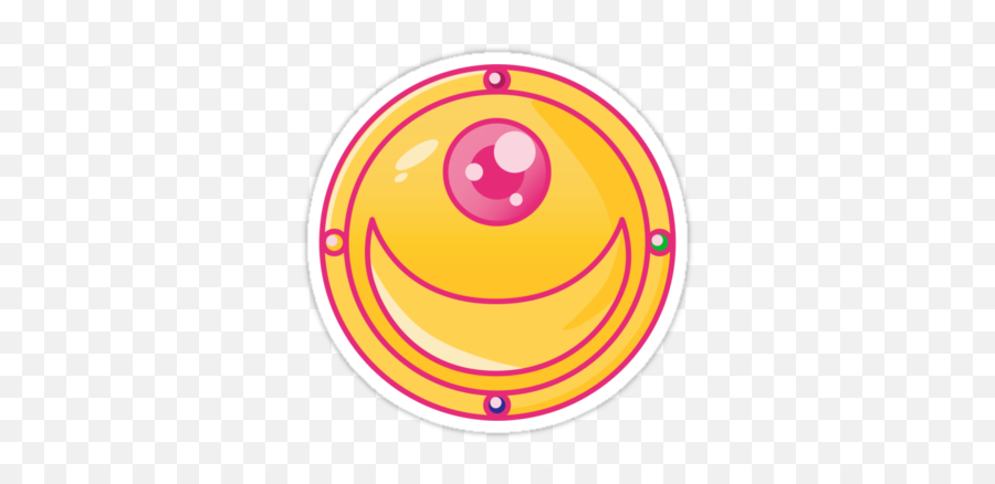 Moon Prism Power Sticker - Dot Emoji,Rick And Morty Japanese Emoticon