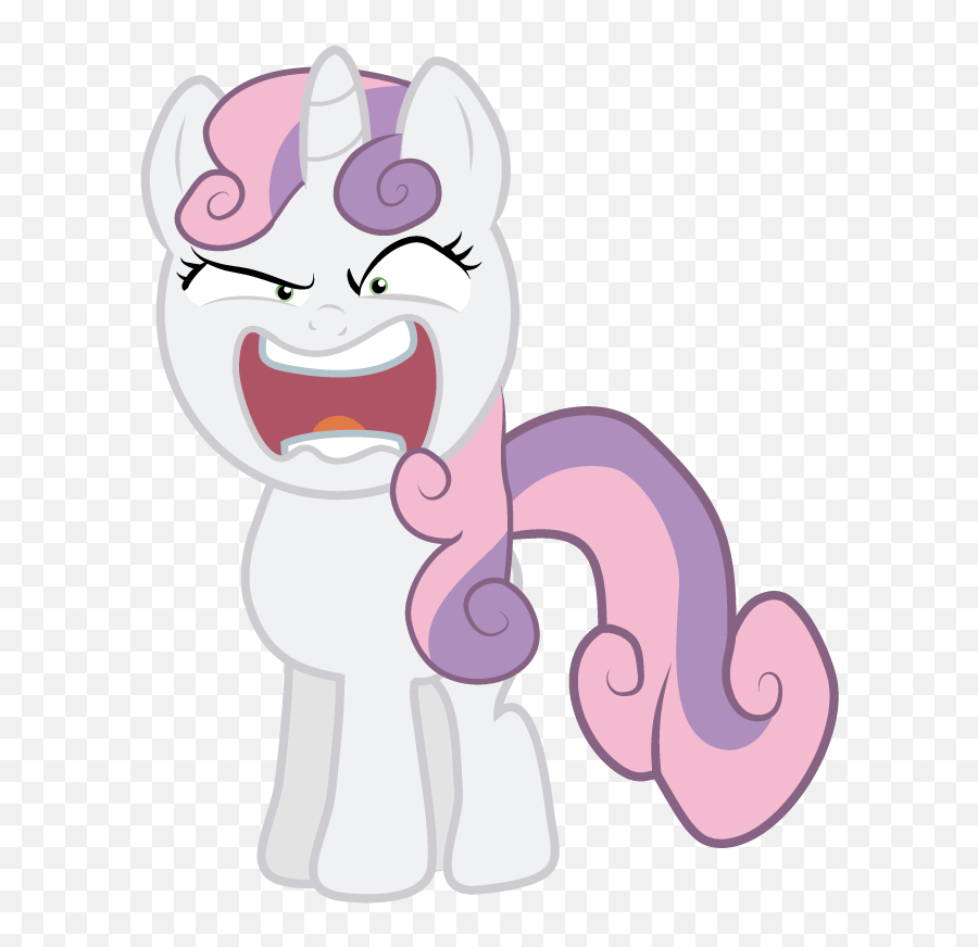 Download Mlp Sweetie Belle Angry - My Little Pony Friendship Sweetie Belle Angry Emoji,Belle Emojis Png