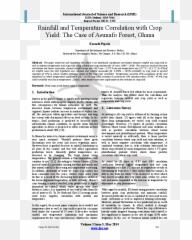Pdf Rainfall And Temperature Correlation With Crop Yield - Document Emoji,Emotion R23 Kernel