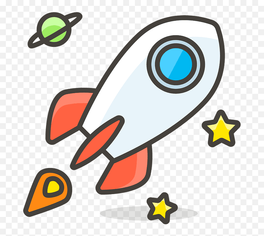 Rocket Emoji Clipart - Png,Rocket Emojis Transparent