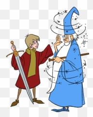 Arthur And Merlin Disney - Arthur And Merlin Clipart Emoji,Disney Sword In The Stone Emoji