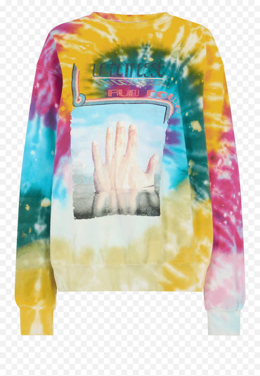 La Detresse - Long Sleeve Emoji,Tie Dye Bookbags With Emojis On It That Comes With A Lunchbox