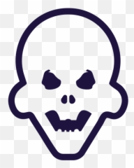 Evil Png Svg Transparent Background - Dot Emoji,Skull Emoticon Text Outlines