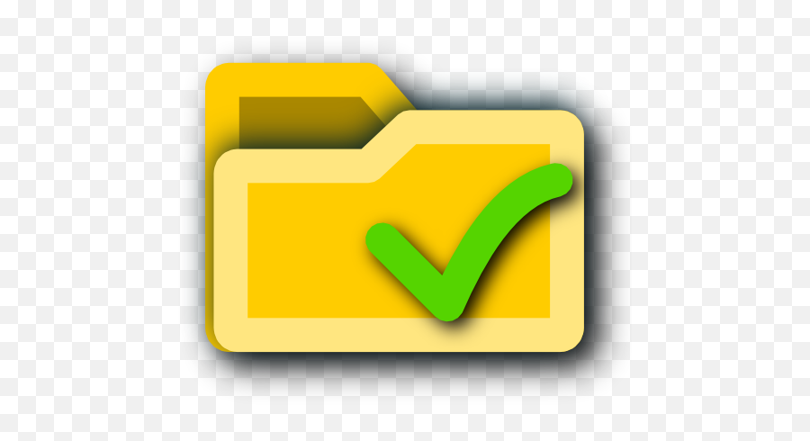 Correct Right Folder Ok Yes Icon - Horizontal Emoji,Folder Check Mark Emoticon
