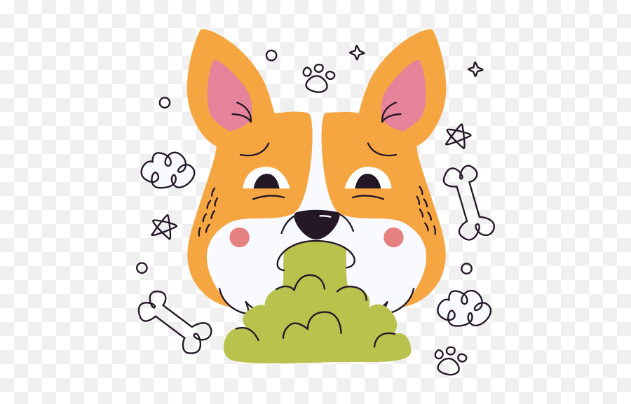 Puke Stickers - Sticker Emoji,Puking Dog Emoji