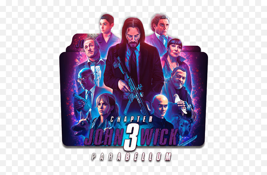 John Wick Chapter 3 Movie Folder Icon Emoji,John Wick In Emojis