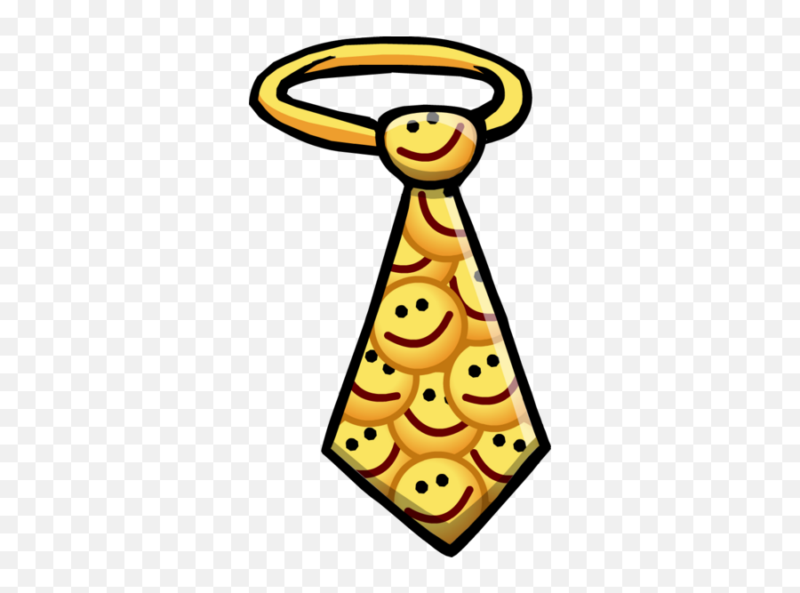 Smiley Necktie Club Penguin Wiki Fandom - Club Penguin Items Png Emoji,German Emoticons