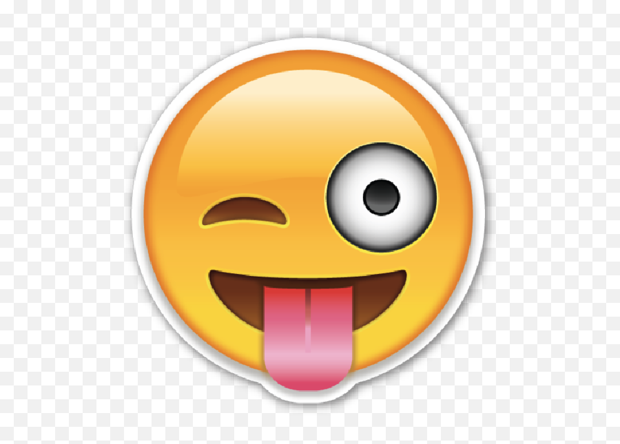 Wink Smiley Emoticon Tongue Emoji - Tongue Out Emoji,Ariel Emoji