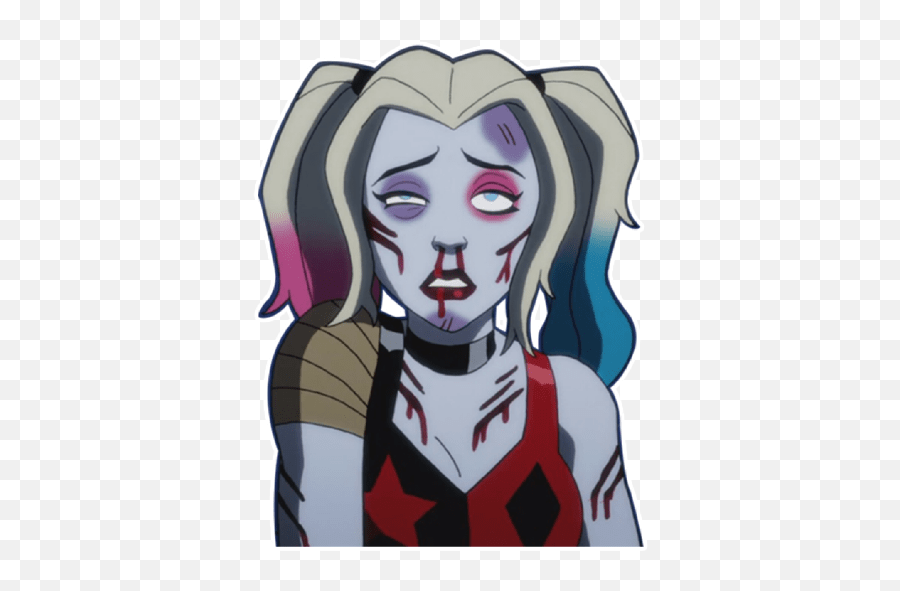 Harley Quinn - Harley Queen Sticker Ly Emoji,The Emojis Harley Quinn Drawings