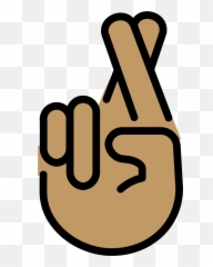 Crossed Fingers Emoji Clipart,Crossing Fingers Emoji