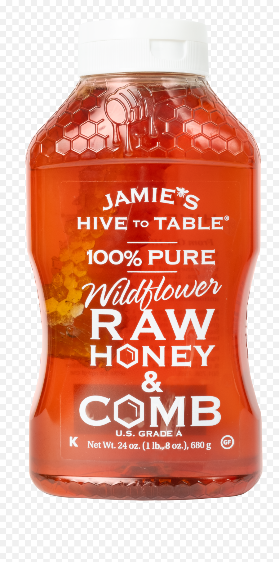 Jamieu0027s Hive To Table 100 Wildflower Honey Raw Honey U0026 Comb 24 Oz Emoji,Suppose That One Could Truly Bottle Emotions The Ingredients