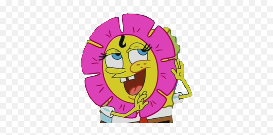 Spongebobsquarepants Spongebob Nickelodeon Flower Freet Emoji,Spongebob On Knees Emoticon