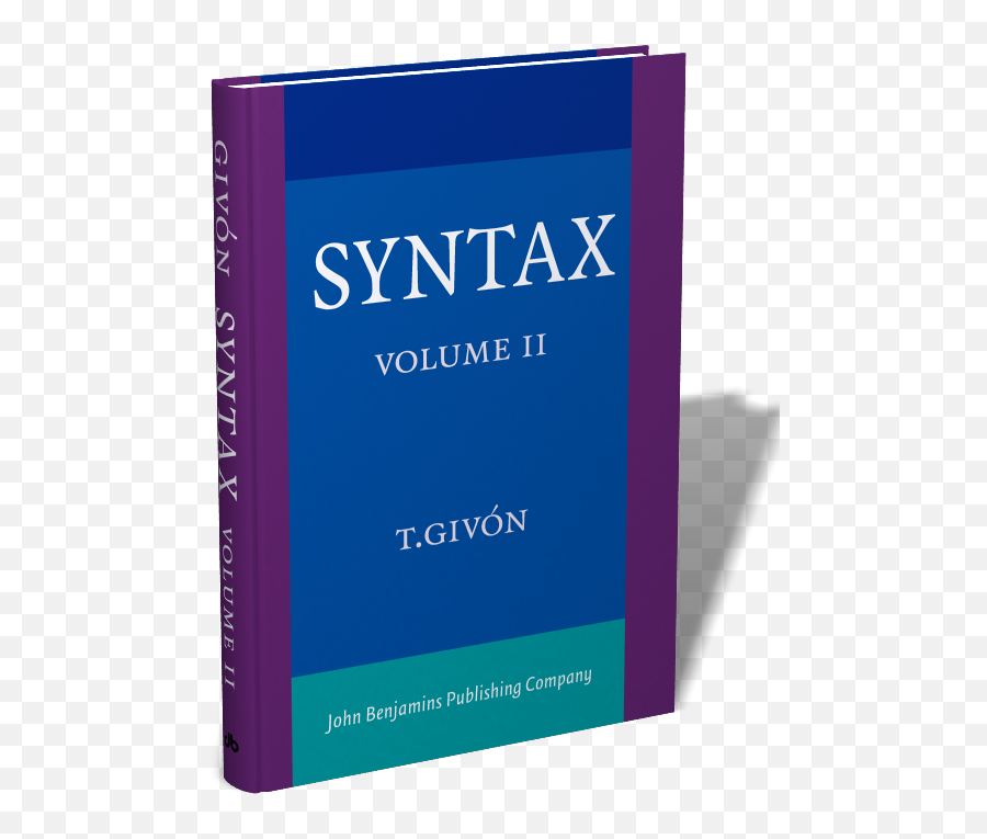 Syntax An Introduction Volume Ii T Givón Emoji,Emotion Control Morph