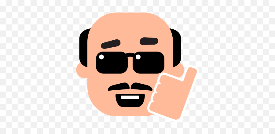 Subventory By Zippyyum Emoji,Bald Man With Glasses Emoticons