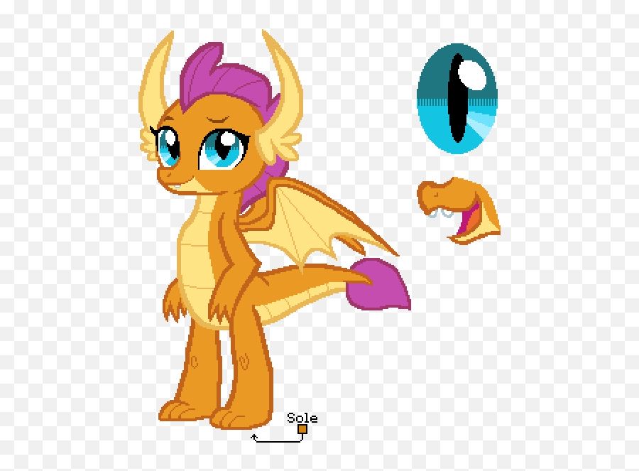 Smolder - Friendship Is Magic Color Guide Mlp Vector Club Emoji,Mlp Emotion Chart