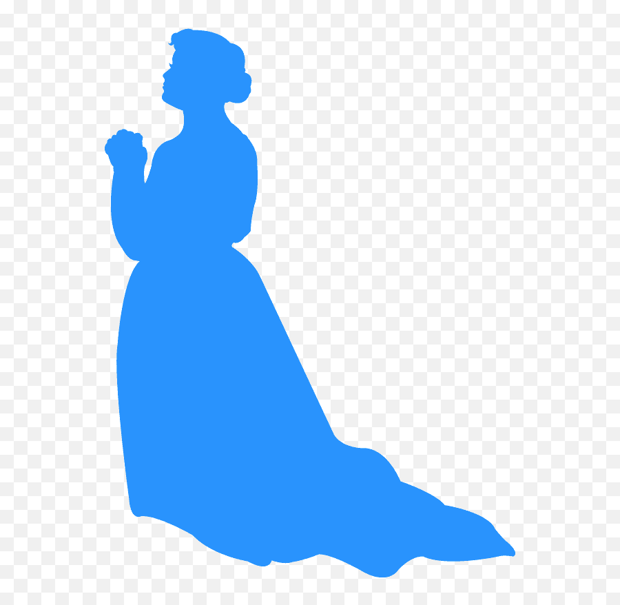 Silhueta Rosa Mulher Orando Png Clipart - Full Size Clipart Emoji,Curvy Girl Emoji