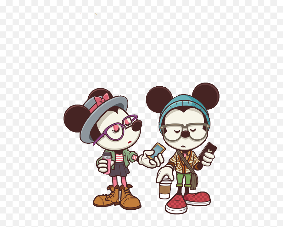 Disneyedits Disney Emojis Sticker By Official Stars - Mickey Mouse Hipster Png,Disney In Emojis