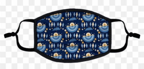 Retro Flat Face Masks Lookhuman - Toys Emoji,Hanukkah Menorah Emoji
