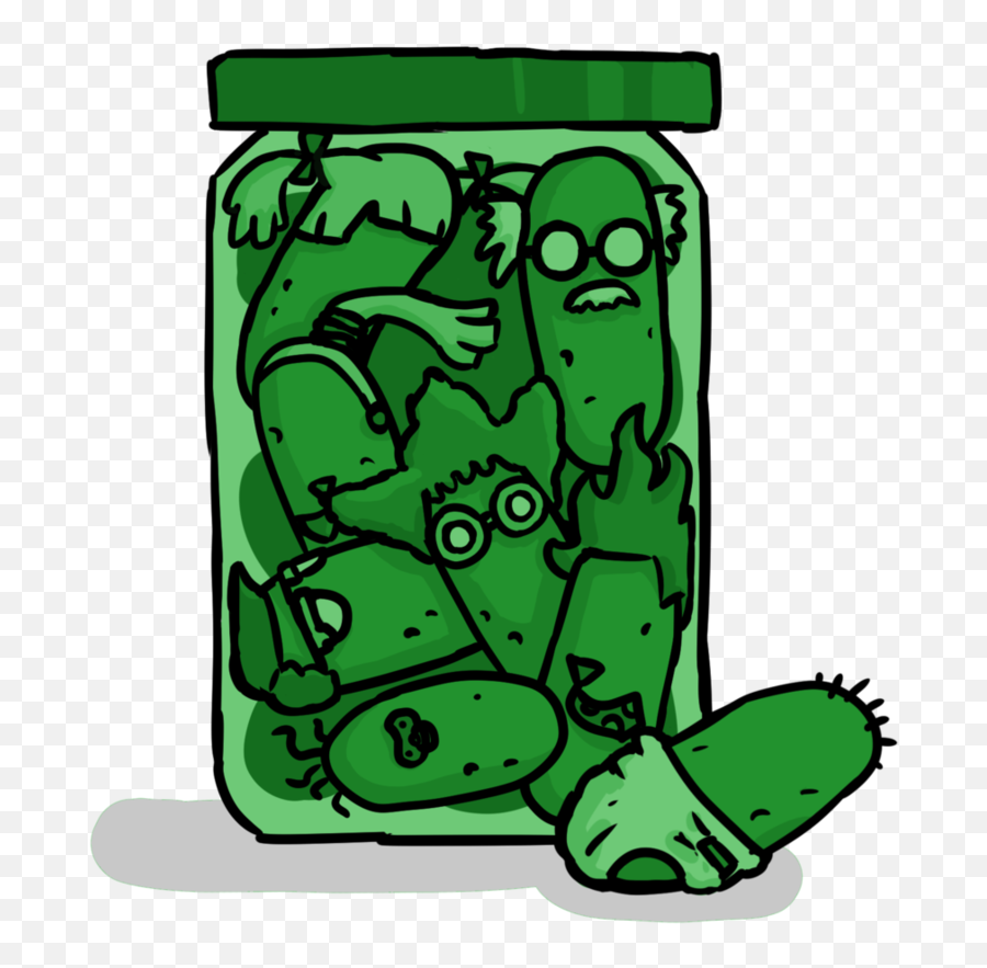 Jar Cartoon Clipart - Cartoon Pickle Png Emoji,Mason Jar Emoji