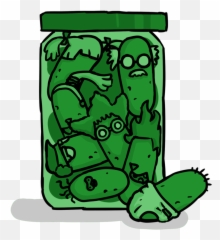 Jar Cartoon Clipart - Cartoon Pickle Png Emoji,Mason Jar Emoji