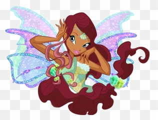 Winx Winxclub Aisha Sticker - Winx Aisha Png Emoji,Dominos Emoji Girl