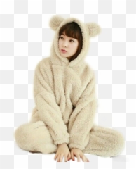 Pyjama Teddy Girl Sticker - Mujer Pijama De Oso Emoji,Girls Emoji Bathrobe