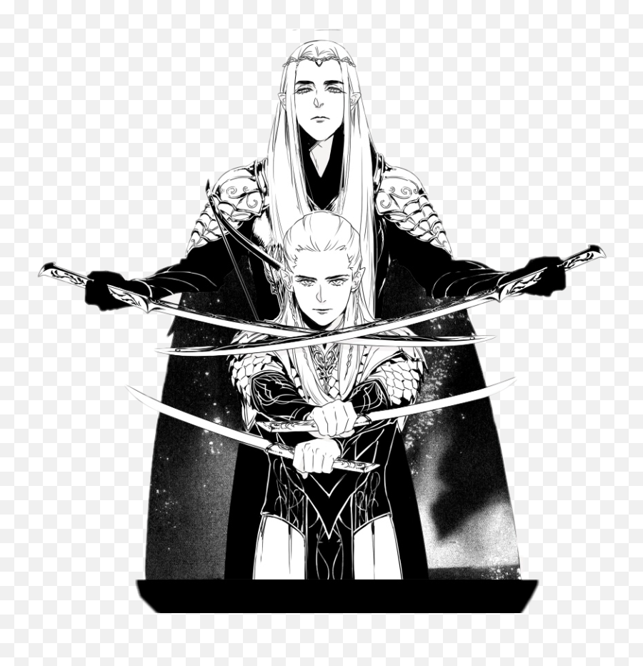 Lotr Hobbit Legolas Thranduil Sticker - Fictional Character Emoji,Lotr Emoji