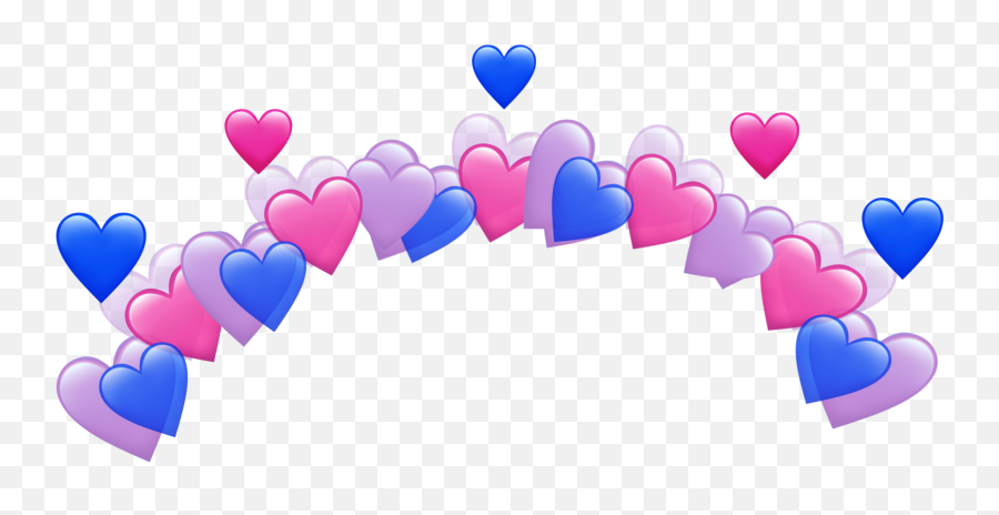 Crown Emoji Hearts Emojicrown Sticker - Girly,Emoji Text Art Love